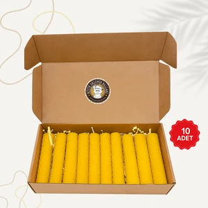 Büyük Dedemin Balları Sarma Balmumu Seti 10CM Ince (10'lu)