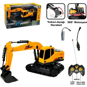 Brother Toys Uzaktan Kumandalı Full Fonksiyon Şarjlı 360 Derece Dönebilen Kepçe Oyuncak Dozer Ekskavatör