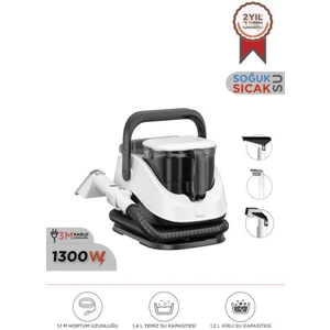 Tcc-01 Siyah Buharlı Koltuk ve Halı Yıkama Makinesi Leke Çıkartma Makinesi