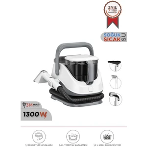 Tcc-01 Gri Buharlı Koltuk ve Halı Yıkama Makinesi Leke Çıkartma Makinesi