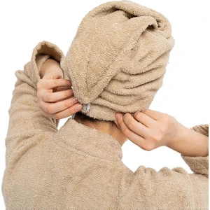 Düğme Lastikli Havlu Bone , Saç Bone ,pamuklu Saç Bone , Bukle Baş Havlusu ,saç Kurutma Bonesi