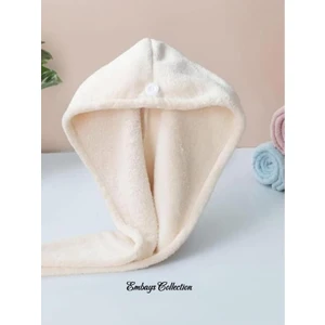 Düğme Lastikli Havlu Bone , Saç Bone ,pamuklu Saç Bone , Bukle Baş Havlusu ,saç Kurutma Bonesi