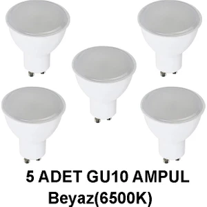 GU10 LED Çanak Ampul PAR16 5 Adet