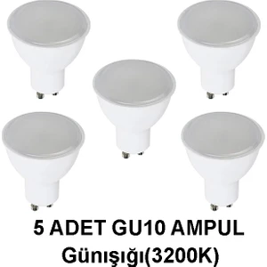 GU10 LED Çanak Ampul PAR16 5 Adet