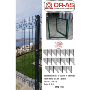Panel Çit Takım ( 120 cm Yükseklik 50 mt Uzunluk ) ( 120 x 100 Kapı -)
