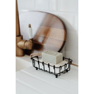 Siyah Metal Katı Sabunluk