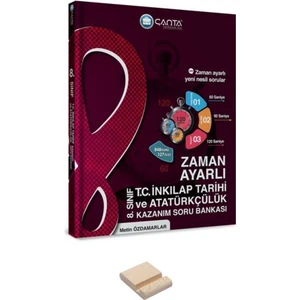 Çanta Yayınları Lgs 8. Sınıf Inkılap Tarihi Zaman Ayarlı Kazanım Soru Bankası ve Telefon Tutucu