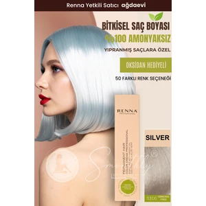 Amonyaksız Bitkisel Yıpranmış Saçlar İçin Saç Boyası Sılver 60 ml