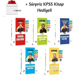 Doktrin 2026 Kpss Matematik, Türkçe, Tarih, Coğrafya ve Vatandaşlık Soru Bankası (5 Kitap)/ Kitap Hediyeli