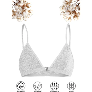 Özkan Underwear Özkan 0923 Kız Çocuk %95 Pamuklu Süprem Likralı Esnek Rahat Kapsız Pedsiz Alıştırma Sütyeni İnce Askılı Yarım Atlet Büstiyer