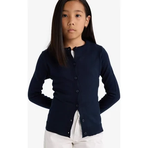 Kız Çocuk Bisiklet Yaka Düğmeli Okul Triko Hırkası N8407A625AU