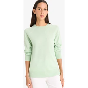 Relax Fit Bisiklet Yaka Basic Düz Triko Kazak I6913AZ25WN