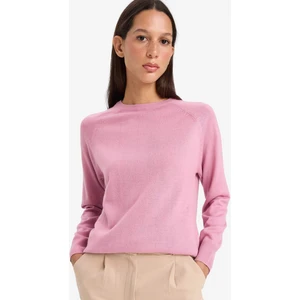 Relax Fit Bisiklet Yaka Basic Düz Triko Kazak