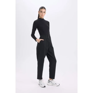 Paperbag Gabardin Kumaş Pantolon Cepli Standart Paça Gabardin Pantolon S2790AZ25SP