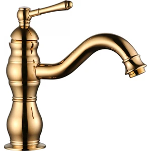 Royal Kısa Altın Lavabo Bataryası