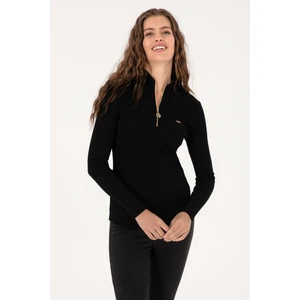 U.s. Polo Assn. Kadın Siyah Sweatshirt 50313564-VR046