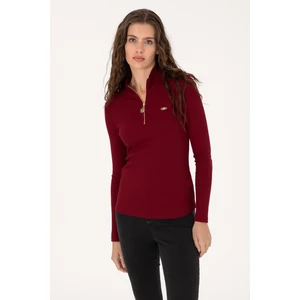 U.s. Polo Assn. Kadın Bordo Sweatshirt 50313564-VR014