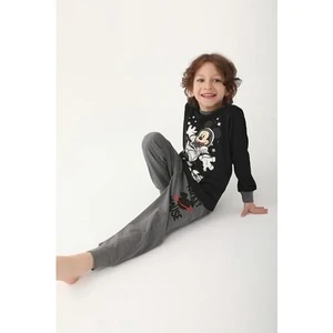 Mickey Mouse D4821-3 Erkek Çocuk Pijama Siyah