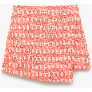 Beli Lastikli Desenli Şort Etek