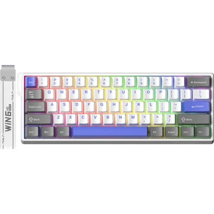 WIN60 He Max Manyetik Klavye Rapid Trigger Graywood Swtich 8000Hz Rgb Tkl Hot Swap Oyuncu Klavyesi Mavi