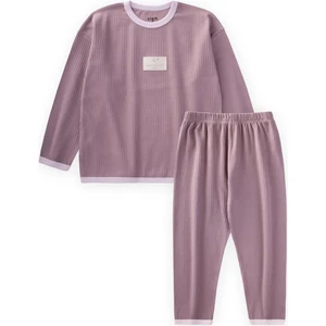 Biye Detaylı Pijama Takım 2-10 Yaş Bakır