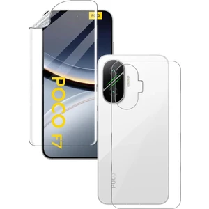 Xiaomi Poco F7 Uyumlu Ön+Arka Body Şeffaf Ultra Koruyucu Nano Jelatin