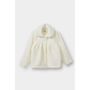 Kız Bebek Bebe Yaka Düğmeli Pelüş Hırka E8772A525AU