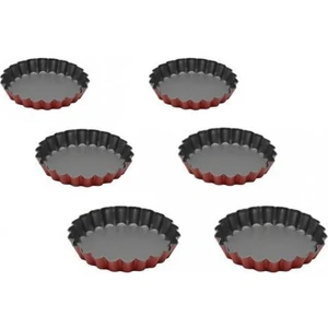 Anto Mini 6'lı Tart Kalıbı Kırmızı