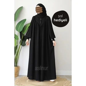Elif Ferace Şal Hediyeli Takım Siyah
