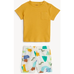 Marks & Spencer 2'li Desenli Alt-Üst Takım (0-3 Yaş)