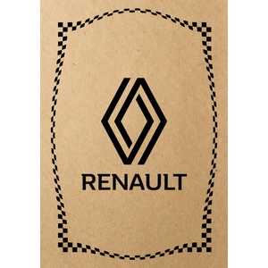 Kraft 120GR Renault Uyumlu Oto Paspas Kağıdı 50 Adet - 35X50CM - Kalın Kağıt Baskılı Reno