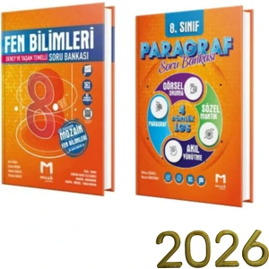 Mozaik Yayınları 8.sınıf Fen Bilimleri ve Paragraf Soru Bankası Seti
