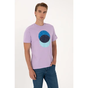 U.s. Polo Assn. Erkek Lila Tişört 50307352-VR034