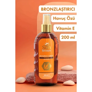 Sun Brown Yoğun Bronzlaştırıcı Havuç Yağı SPF 0 Cilde Parlaklık ve Yumuşaklık 200 ml