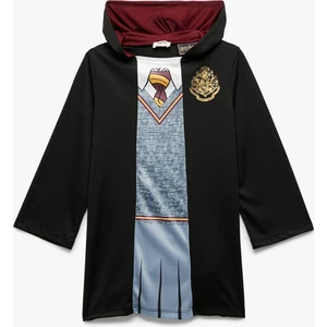 Harry Potter Kostüm Elbise Lisanslı Kapşonlu Baskı Detaylı Uzun Kollu