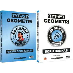 Mert Hoca Yayınları 2026 60 Günde TYT-AYT Geometri Video Ders Kitabı & Soru Bankası Seti