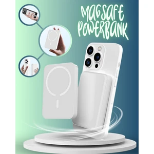 Magsafe Powerbank iPhone 11-12-13-14-15-16 Uyumlu Yapışkan Mıknatıslı 10.000MAH Taşınabilir Şarj