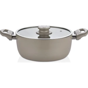 Soft Seramik Bej Tencere 24 cm