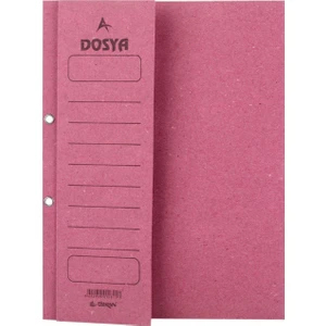 2 Kalite Yarım Kapak Kapsüllü Dosya Pembe 50 Li M0524