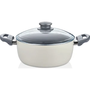 Soft Seramik Grey Tencere 22 cm