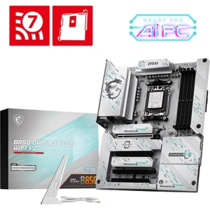 Msı MB B850 Gamıng Plus Wıfı Pz Am5 Ddr5 8200MHZ(OC) Dp 3x M.2 USB 10GBS 5g Lan Wı-Fı 7 Atx