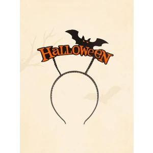 Parti Adresi Halloween Yazılı Yarasa Kanatlı Taç Cadılar Bayramı Parti Aksesuarı