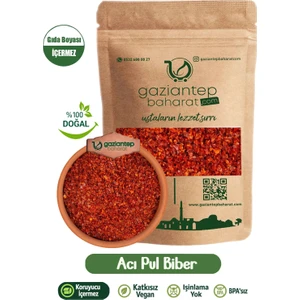 Gaziantep Baharat Kırmızı Acı Pul Biber 200 gr – Doğal Katkısız Gaziantep Yöresel Baharat