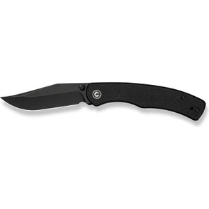 Clingman Front Flipper & Thumb Stud Knife All Black G10 Handle Çakı