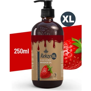 Masaj Yağı 250 ml Çilekli - Etkili- Yenilebilir - Aroma Terapi ile Romantik Bir Deneyim