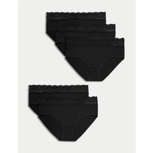 Marks & Spencer 5'li Dantel Detaylı Short Külot Seti