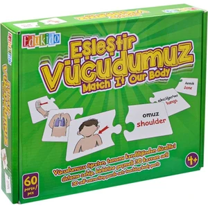 Eğitici Oyuncak Eşleştir Mukavva Puzzle Vücudumuz EDU-1008