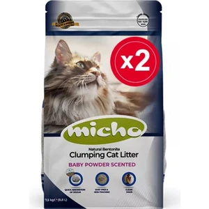 Kalın Taneli Topaklanan Pudra Kokulu Kedi Kumu 2 Adet x 8.5 Lt