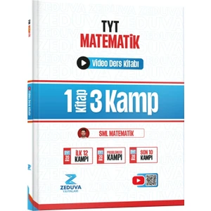Zeduva Yayınları Sml Matematik Tyt Matematik 1 Kitap 3 Kamp Video Ders Kitabı