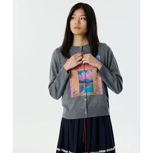 Görsel Baskılı Triko Hırka  TW6250050183005